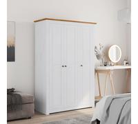 vidaXL Armadio a 3 Ante Bianco 118x50x171,5cm in Pino Panama Range