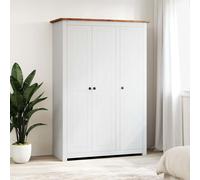 vidaXL Armadio a 3 Ante Bianco 118x50x171,5cm in Pino Panama Range