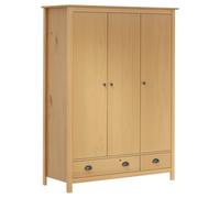 vidaXL Armadio a 3 Ante Hill 127x50x170cm Legno Massello di Pino