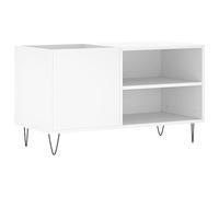 vidaXL Mobile Porta Dischi Bianco 85x38x48 cm in Legno Multistrato, Mobile portadischi in Vinile, Mobile Porta Dischi, Porta Dischi