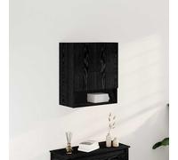 vidaXL Armadio a muro Nero Rovere 60x30x70 cm in legno ingegnerizzato