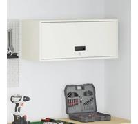 vidaXL Armadio a muro per garage Bianco 80 x 33 x 35 cm