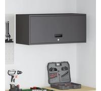 vidaXL Armadio a muro per garage Nero 80 x 33 x 35 cm