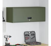 vidaXL Armadio a muro per garage Oliver verde 90 x 33 x 35 cm