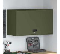 vidaXL Armadio a muro per garage Oliver verde 90 x 40 x 53 cm