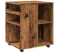 vidaXL Armadio a rotelle effetto legno antico, 60 x 53 x 72 cm, in legno