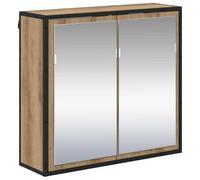 vidaXL Armadio a specchio da parete in rovere artigianale, legno ingegnerizzato e vetro, 65 x 20 x 60 cm. Ha tanto spazio per riporre le cose. È montabile solo in interni, ha uno stile moderno ed è