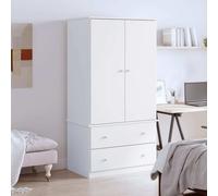 VidaXL Armadio ALTA Bianco 90x55x170 cm in Legno Massello di Pino