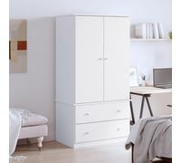 vidaXL Armadio ALTA Bianco 90x55x170 cm in Legno Massello di Pino