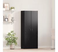 vidaXL Armadio alto in rovere nero - 60 x 32 x 153 cm - Legno ingegnerizzato