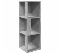 vidaXL Armadio Angolare Grigio Cemento 33x33x100 cm in Truciolato