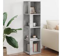 vidaXL Armadio Angolare Grigio Cemento 33x33x132 cm in Truciolato