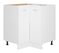 vidaXL Armadio Angolare Bianco 75,5x75,5x81,5 cm in Legno Multistrato