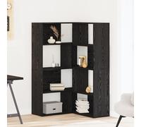 vidaXL Armadio Angolare Nero Rovere 140x30x140 cm Legno ingegnerizzato
