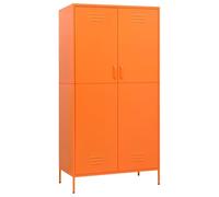 vidaXL Armadio Arancione 90x50x180 cm in Acciaio