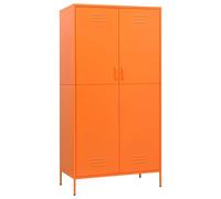 vidaXL Armadio Arancione 90x50x180 cm in Acciaio