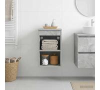 vidaXL Armadio Bagno In-between Grigio Cemento 30 x 41 x 50 cm, Mobiletto da bagno moderno, stile unico, ripostiglio utile, scaffali pratici, arredamento per casa