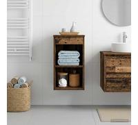 vidaXL Armadio Bagno In-between Legno antico 30 x 35 x 50 cm, Mobiletto da bagno moderno, stile unico, ripostiglio utile, scaffali pratici, arredamento per casa