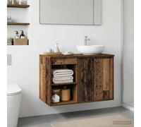 vidaXL Armadio Bagno In-between Legno antico 30 x 41 x 50 cm
