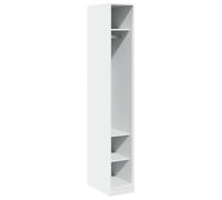 vidaXL Armadio Bianco 30x50x200 cm in Legno Multistrato, mobile portaoggetti, guardaroba, mobile per camera da letto, armadietto portaoggetti