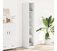 vidaXL Armadio Bianco 30x50x200 cm in Legno Tecnico, Mobile portaoggetti, Guardaroba, Mobile per Camera da Letto, armadietto portaoggetti