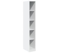 vidaXL Armadio Bianco 30x50x200 cm in Legno Tecnico, Mobile portaoggetti, Guardaroba, Mobile per Camera da Letto, armadietto portaoggetti