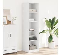 vidaXL Armadio Bianco 50x50x200 cm in Legno Multistrato, mobile portaoggetti, guardaroba, mobile per camera da letto, armadietto portaoggetti