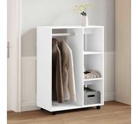 vidaXL Armadio Bianco 80x40x110 cm in Legno Multistrato