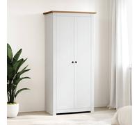 vidaXL Armadio Bianco 80x50x171,5 cm Legno Massello Pino Panama Range