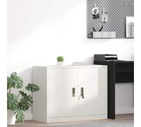 vidaXL Armadio Bianco 90 x 40 x 70 cm Acciaio