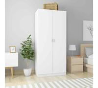 VIDAXL - Armadio Bianco 90x52x200 cm in Legno Multistrato
