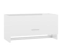 vidaXL Armadio Bianco Lucido 70x32,5x35 cm in Legno Multistrato
