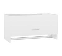 vidaXL Armadio Bianco Lucido 70x32,5x35 cm in Legno Multistrato