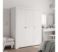 vidaXL Armadio BODO 151,5x52x176,5 cm in Legno Massello di Pino Bianco