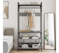 vidaXL Armadio Cassetti Grigio Sonoma 89x39x184,5 cm Legno Multistrato
