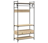 vidaXL Armadio Cassetti Rovere Sonoma 89x39x184,5 cm Legno Multistrato