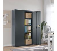 vidaXL Armadio Classificatore Antracite 105x40x180 cm in Acciaio