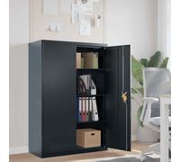 vidaXL Armadio Classificatore Antracite 90x40x140 cm in Acciaio