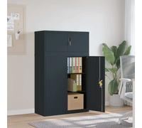 VidaXL Armadio Classificatore Antracite 90x40x145 cm in Acciaio