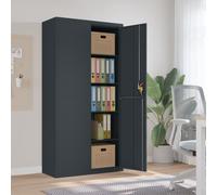 vidaXL Armadio Classificatore Antracite 90x40x180 cm in Acciaio