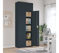 vidaXL Armadio Classificatore Antracite 90x40x240 cm in Acciaio