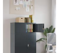 vidaXL Armadio Classificatore Antracite 90x40x40 cm in Acciaio