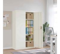 vidaXL Armadio Classificatore Bianco 105x40x180 cm in Acciaio