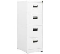 VIDAXL - Armadio Classificatore Bianco 46x62x133 cm in Acciaio