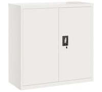 vidaXL Armadio Classificatore Bianco 90x40x90 cm in Acciaio