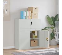 vidaXL Armadio Classificatore Grigio Chiaro 90x40x110 cm in Acciaio