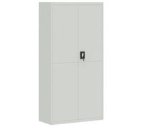 vidaXL Armadio Classificatore Grigio Chiaro 90x40x180 cm in Acciaio