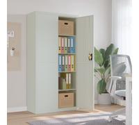 vidaXL Armadio Classificatore Grigio Chiaro 90x40x180 cm in Acciaio