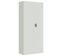 vidaXL Armadio Classificatore Grigio Chiaro 90x40x200 cm in Acciaio