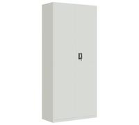 vidaXL Armadio Classificatore Grigio Chiaro 90x40x200 cm in Acciaio